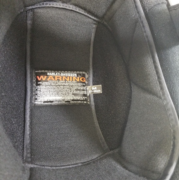 *NEW* Harley Davidson Motorcycle Helmet (M) Black - Picture 5 of 8